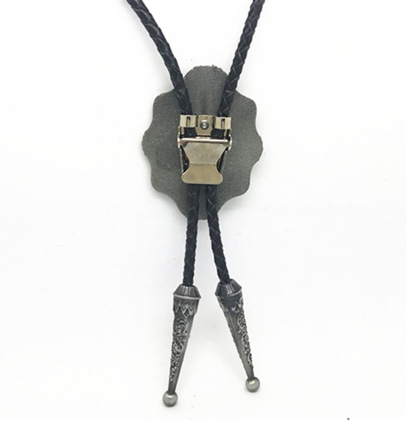 KECOL Western Letter Bolo Tie Cowboy Aalphabet A to Z Neckties Necklace for Men Women - Image 2